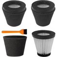 3 Pack Vacuum Filters with Brush for Dirt Devil Scorpion Handheld