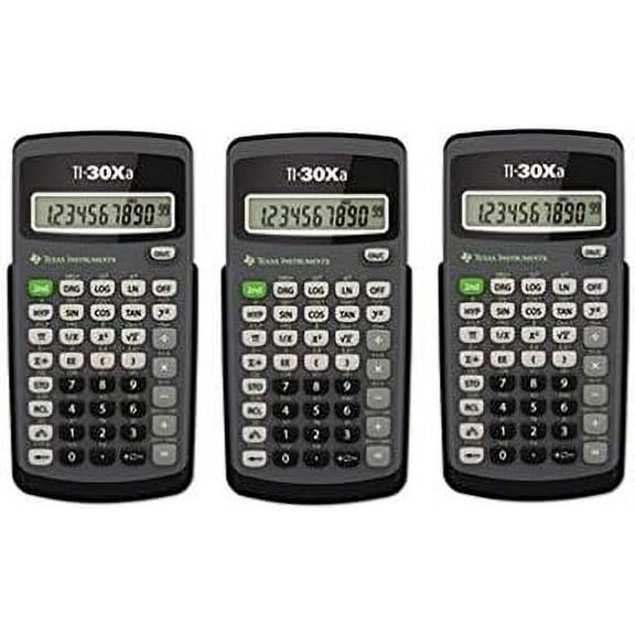(3 Pack Value Bundle) TEXTI30XA TI-30Xa Scientific Calculator, 10-Digit LCD