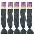thumbnail image 1 of 3 Pack Value Deal - Classic Braids #1B - 3oz. Kanekalon Synthetic Jumbo Braiding Hair, 1 of 6