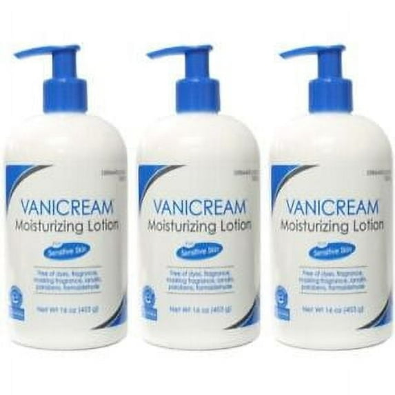 3 Pack Vanicream Moisturizing Lotion For Sensitive Skin 16 Oz Each
