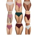thumbnail image 1 of 3 Pack Vanity Fair Women's Flattering Lace Hi-Cut Panties, 13280, Assorted Colors, Stripe, Size 6, 1 of 3