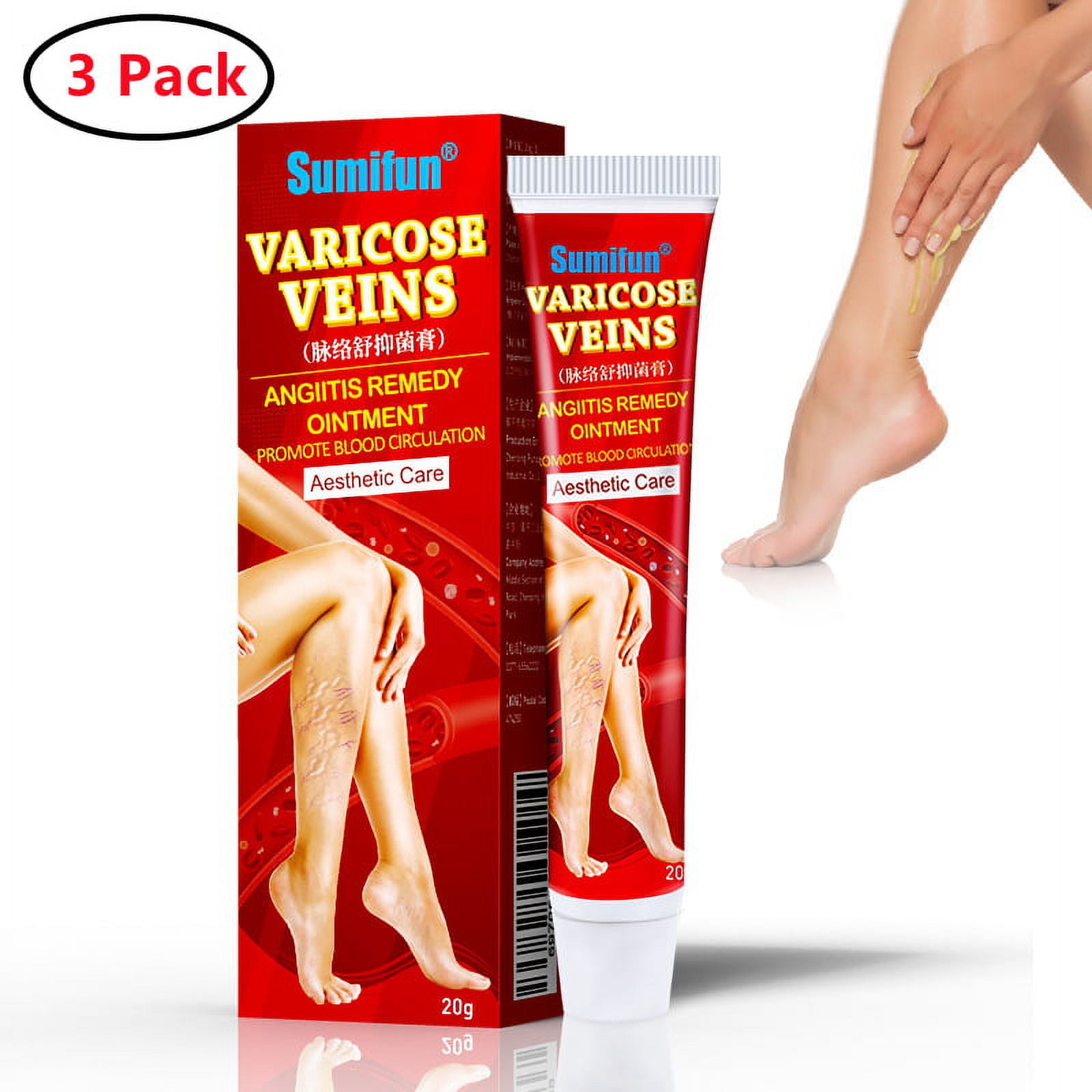 3 Pack Varicose Veins Treatment for Legs Varicose Veins Cream Removal