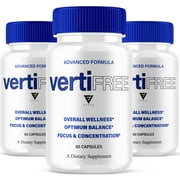 3 Pack Vertifree Advanced Nootropic Capsules, Vertifree Max 180 Capsules