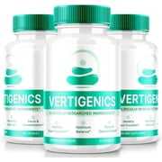 3 Pack Vertigenics, Natural Formula for Balance and Coordination, Maximum Strength Supplement for Cognitive Health, Complex Brain Support Capsules, Verti genics Reviews 180 Capsules