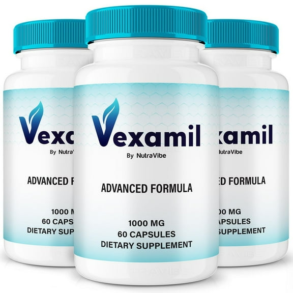(3 Pack) Vexamil  Daily Formula with a Natural Blend to Help Maintain Focus, Memory & Concentration | Clean, Gentle, Easy-to-Swallow Capsules for Everyday Sharpness (180 Capsules)