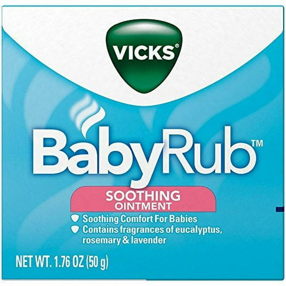 3 Pack - Vicks Babyrub Soothing Ointment Comfort For Babies 1.76oz Each