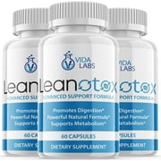 (3 Pack) Vida Labs Leanotox - Keto Weight Loss Formula - Energy & Focus Boosting Dietary Supplements for Weight Management & Metabolism - Advanced Fat Burn Raspberry Ketones Pills - 180 Capsules