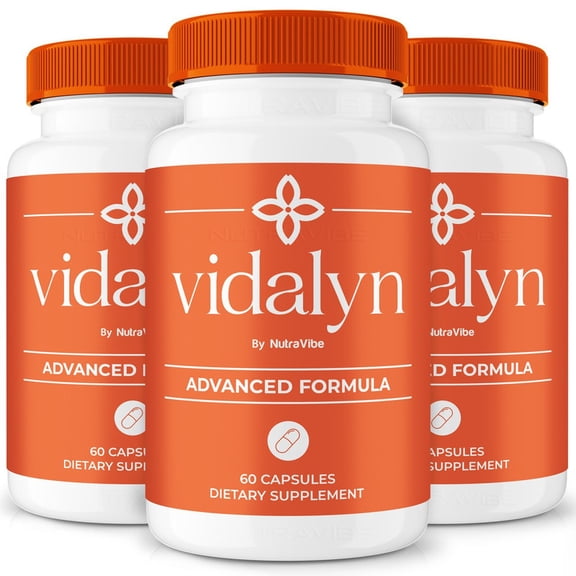 (3 Pack) Vidalyn Natural Daily Pill Formula Designed to align with Fitness Goals, Support active Lifestyle & Body Balance | Just 2 Easy-to-Swallow Pills Daily (180 Capsules)
