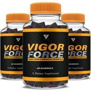 3 Pack Vigor Force Gummies, VigorForce Maximum Performance 3 Month Supply