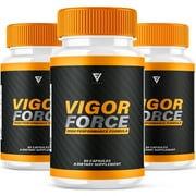 3 Pack Vigor Force Supplement for Men VigorForce Max Strength 180 Capsules