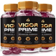 3 Pack Vigor Prime   Gummies with a Natural Daily Blend for Energy & Wellness | Great-Tasting, Easy-to-Chew Gummies 180 Gummies