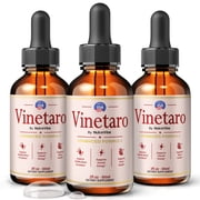 3 Pack Vinetaro Drops   Daily Liquid Formula with a Clean, Natural Blend to Support Natural Flow, Balanced Levels & Healthy Circulation | Convenient for Consistent Use 90 Servings