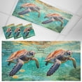 thumbnail image 1 of 3 Pack Vintage Blue Fluorescent Light Covers for Ceiling Lights Ocean Abstract Sea Turtle Map Magnetic Ceiling Light Covers Overhead Light Filters for Office Classroom Home, 1 of 9