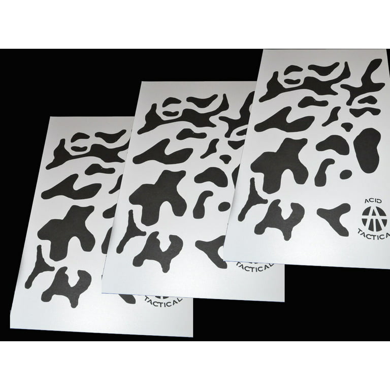 3Pack! Vinyl Airbrush Spray Paint Camo Stencils 14 Multicam - Army - TACS