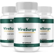3 Pack Vira Surge Advanced Performance, ViraSurge Max Strength 180 Capsules