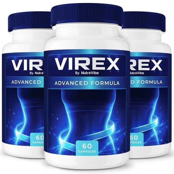 (3 Pack) Virex – Original Virex Capsules with a Natural Daily Blend for Energy & Wellness | Clean, Gentle, Easy-to-Swallow Pills (180 Capsules)