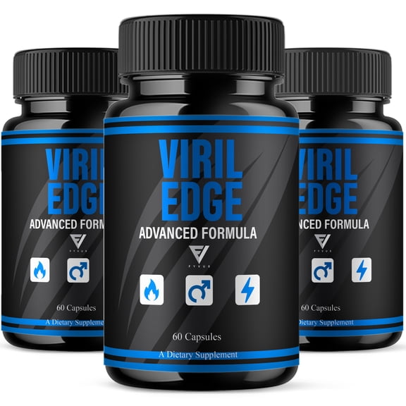 (3 Pack) Viril Edge Male Health Support, VirilEdge Supplement (180 Capsules)