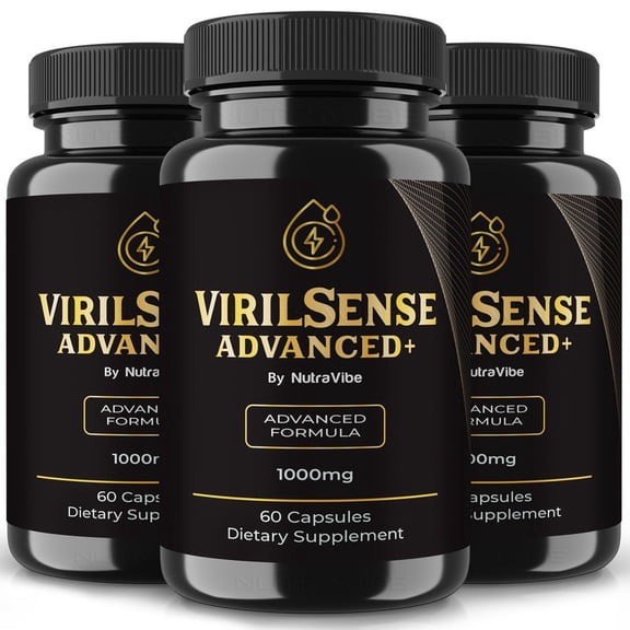 (3 Pack) VirilSense Advanced – Original Viril Sense Advanced Capsules with a Natural Daily Blend for Energy & Wellness | Clean, Gentle, Easy-to-Swallow Pills (180 Capsules)