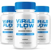 3 Pack Virile Flow Supplement VirileFlow Max Performance Pills 180 Capsules