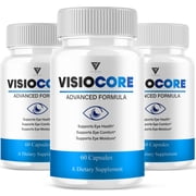 3 Pack VisioCore Advanced Formula, Vision Core Eye Care Support 180 Capsules