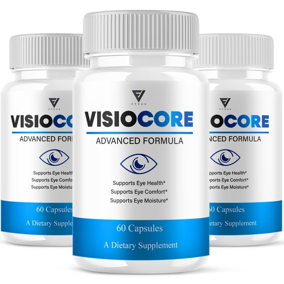 (3 Pack) VisioCore Advanced Formula, Vision Core Eye Care Support (180 Capsules)