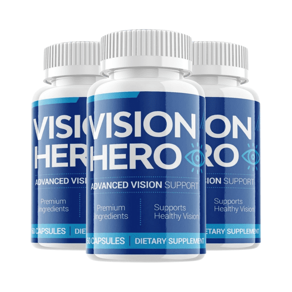 3-Pack Vision Hero Pills- Vision Hero For Eye and Vision Health - 180 Capsules