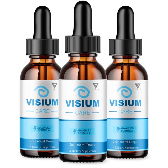 (3 Pack) Visium Care Drops, VisiumCare Advanced Vision Support Formula (6oz)