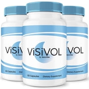 3 Pack Visivol Capsules   Daily Eye Care with Original Blend to Support Visual Wellness, Eye Comfort & Vision | Just 2 Gentle, Easy-to-Swallow Pills 180 Capsules