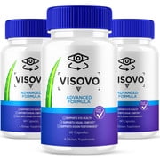 (3 Pack) Visovo Advanced Vision Formula, Visovo Eye Supplement (180 Capsules)