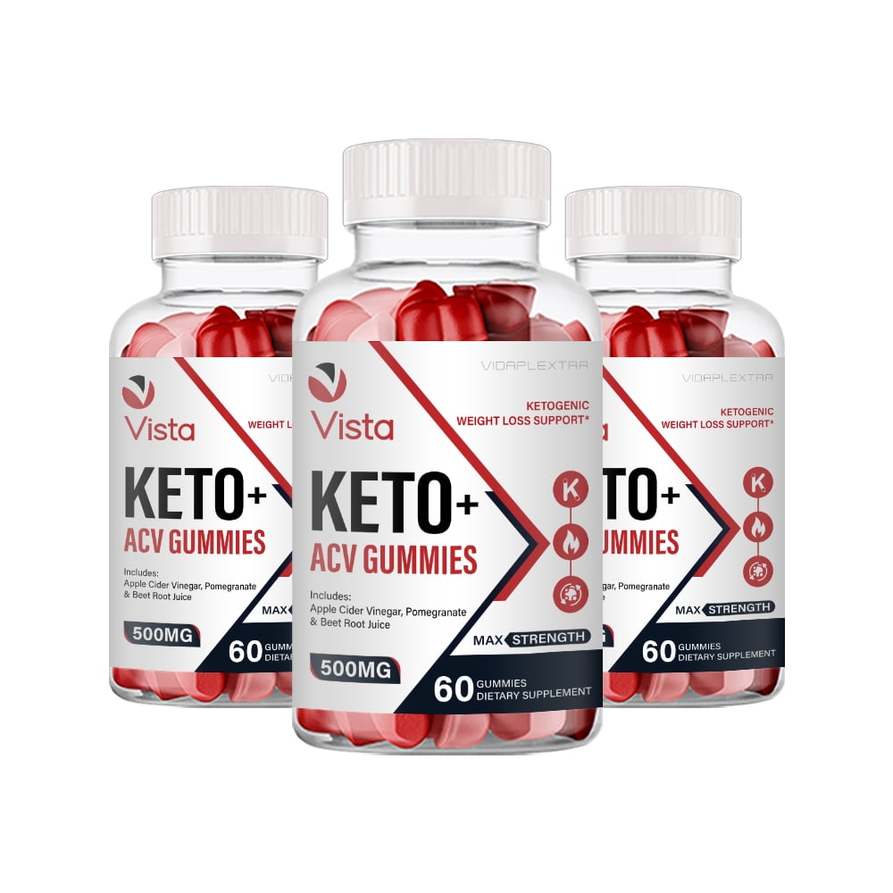 (3 Pack) Vista Keto ACV Gummies- Vista Keto ACV Weight Loss Support Gummies