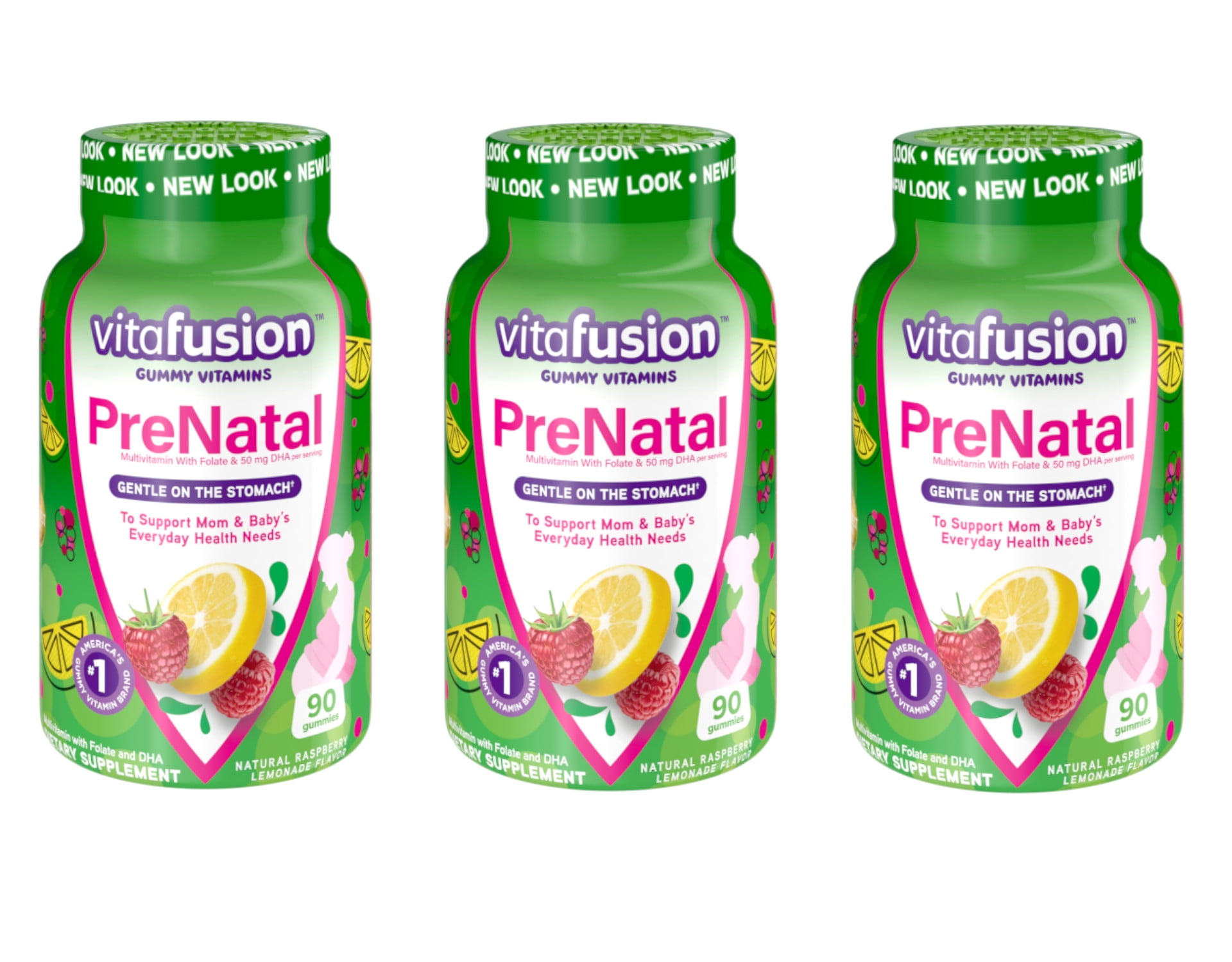 3 Pack - Vitafusion PreNatal Multivitamin Adult Gummies - 90 Count Each