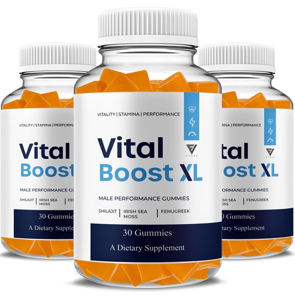 (3 Pack) Vital Boost XL Performance Supplement, VitalBoost XL (90 Gummies)