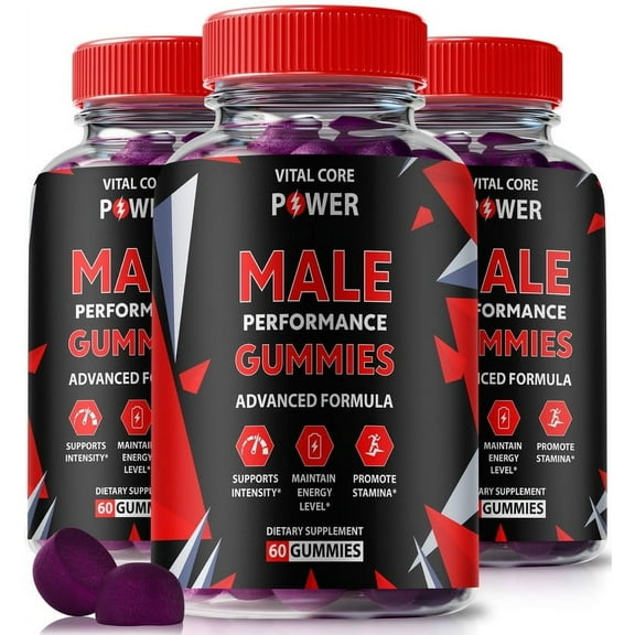 (3 Pack) Vital Core Power Gummies Official VitalCore Power ME All-Natural Gummy for Physical Health & Overall Well-Being, Premium Gomitas for Energy, Vitality & Wellness Support (180 Gummies)