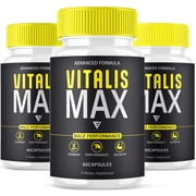 3 Pack Vitalis Max Male Health Support, VitalisMax Supplement 180 Capsules