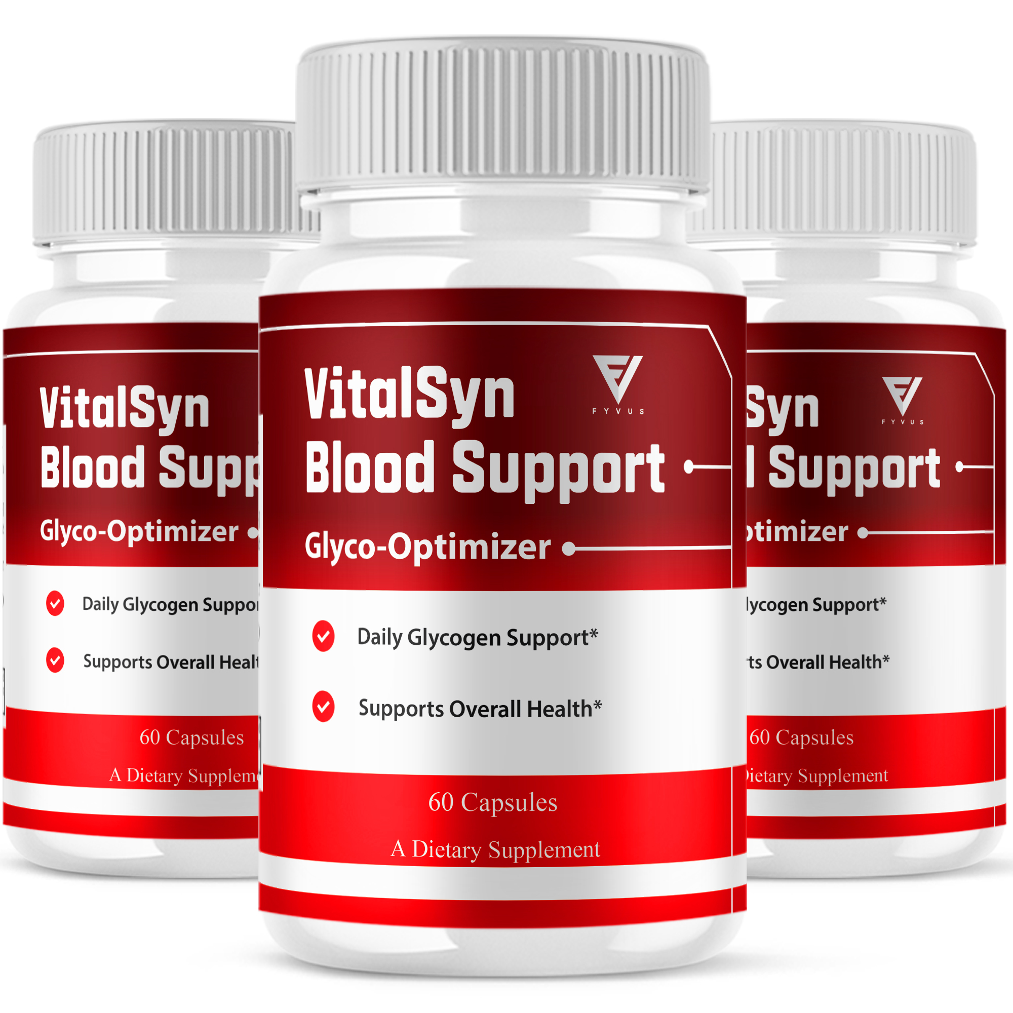 Glyco Fix Blood Support Pills – Glycogen Capsules, 5 Pack, All Natural