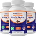 thumbnail image 1 of 3 Pack - Vitamatic Fermented Black Garlic Extract 1000 mg 60 Capsules, 1 of 10