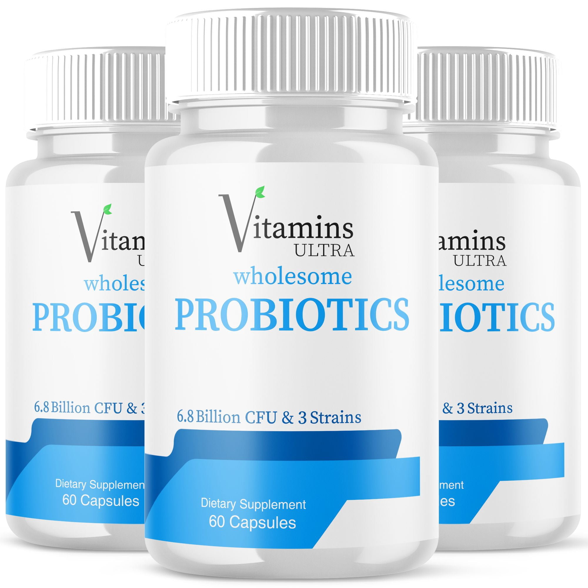 (3 Pack) Vitamins Ultra Wholesome Probiotics 51 Billion CFU and 18 Strains for Women Men
