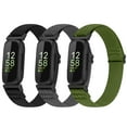 thumbnail image 1 of 3 Pack Vodtian Elastic Bands Compatible with Fitbit Inspire 3/Inspire 2/Inspire/Inspire HR/Ace 2/Ace 3, Soft Nylon Adjustable Wristband for Women Man, 1 of 7