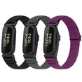 thumbnail image 1 of 3 Pack Vodtian Elastic Bands Compatible with Fitbit Inspire 3/Inspire 2/Inspire/Inspire HR/Ace 2/Ace 3, Soft Nylon Adjustable Wristband for Women Man, 1 of 7