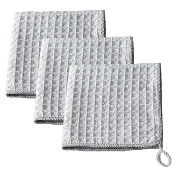 3 Pack Waffle Weave Ultra Absorbent Bar cleaning towels,Tea Towels 30*30cm