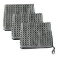 thumbnail image 1 of 3 Pack Waffle Weave Ultra Absorbent Bar cleaning towels,Tea Towels 30*30cm, 1 of 4
