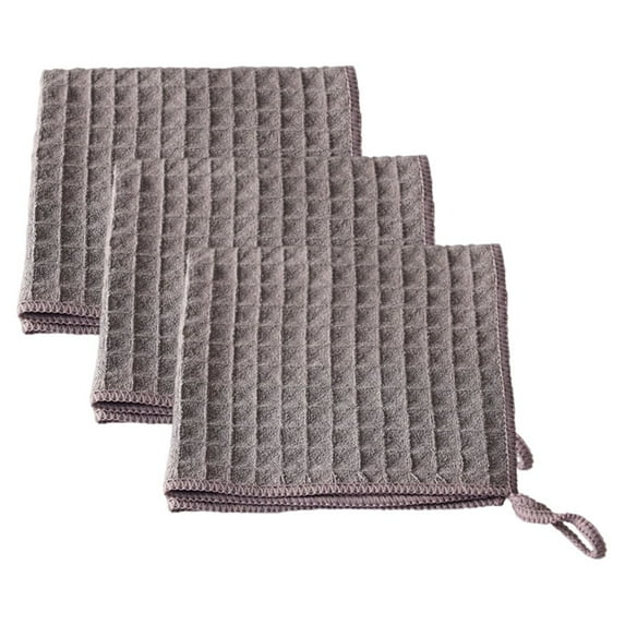 3 Pack Waffle Weave Ultra Absorbent Bar cleaning towels,Tea Towels 30*30cm
