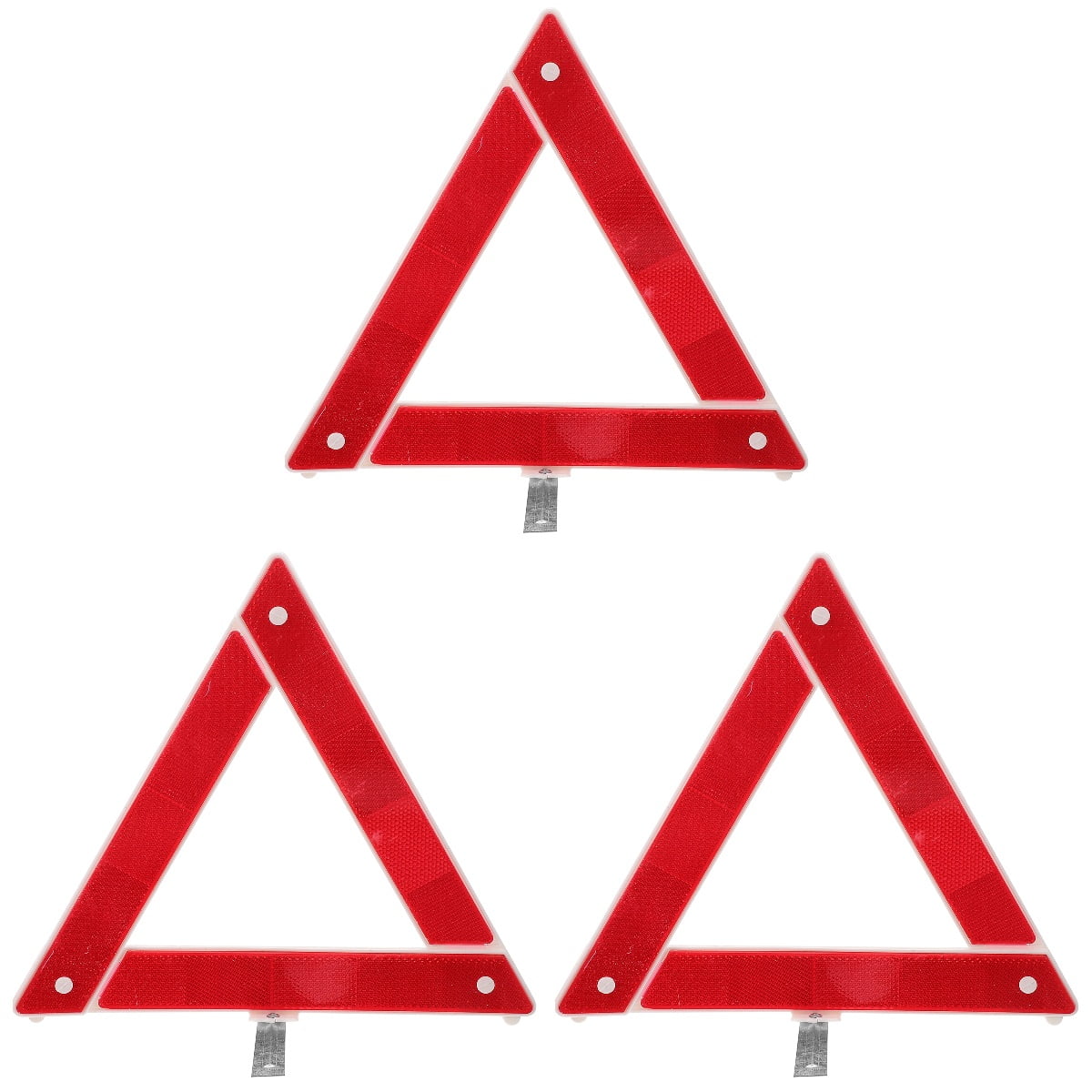 3 Pack Warning Triangle Stand Car Flag Road Triangles Reflector Reflectors for Driveway