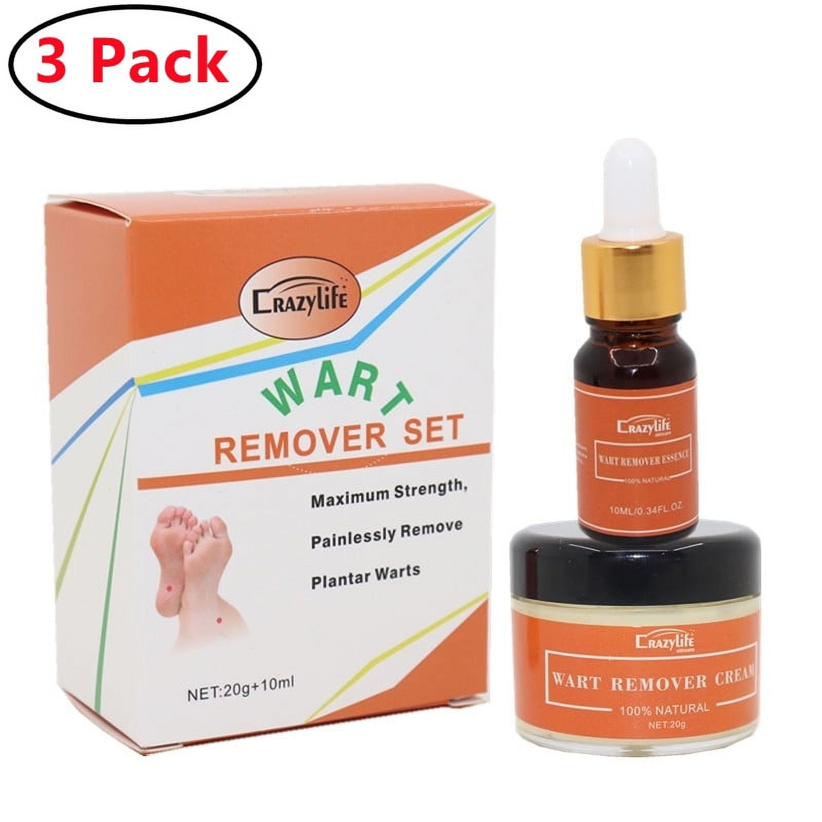 3 Pack Wart Gel Maximum Strength Wart Liquid with Salicylic Acid