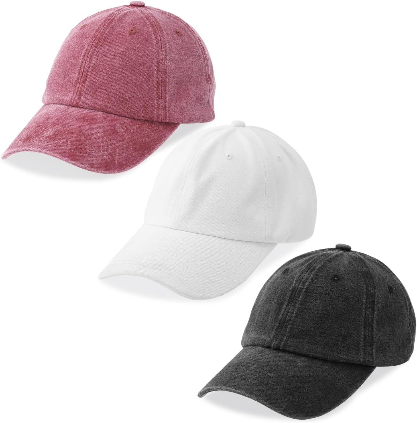 8 Pack Vintage Washed Baseball Cap Golf Dad Hat Distressed Cotton Trucker Hats Men main image 3
