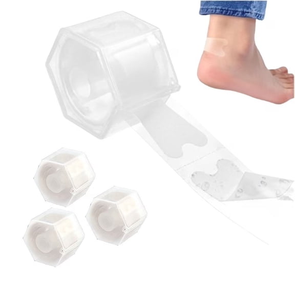 3 Pack Waterproof Blister Pads,Invisible Cushion Bandages for Feet,Heel & Toes - Blister Prevention for Hiking,Travel & Daily Use(90pcs)