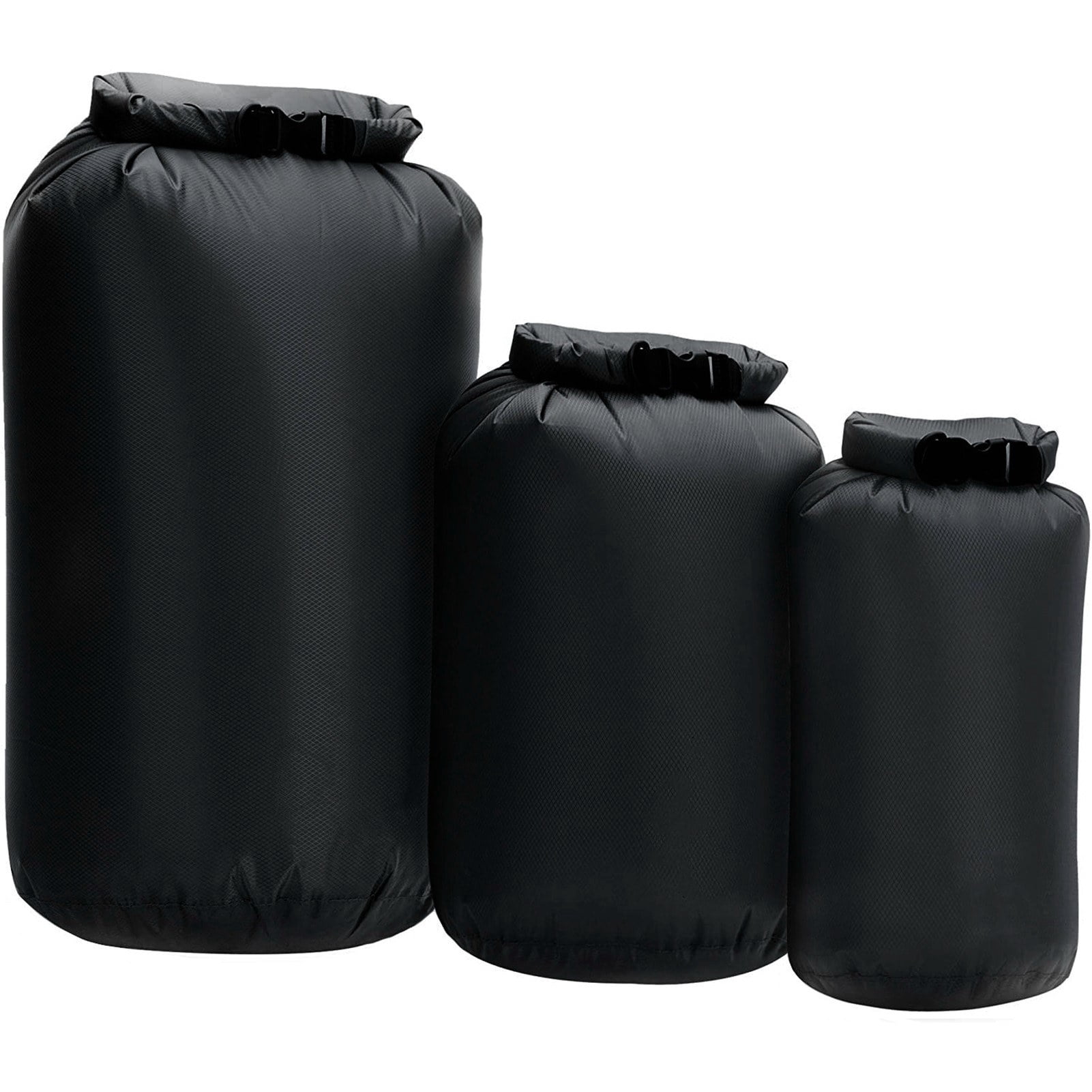3-Pack Waterproof Dry Bags Roll Top for Kayaking and Fishing