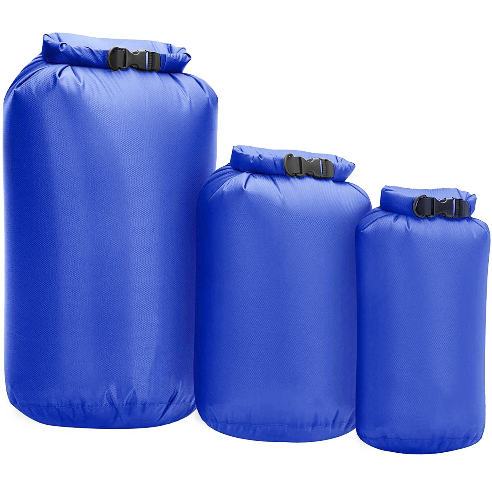 3-Pack Waterproof Dry Bags Roll Top for Kayaking and Fishing