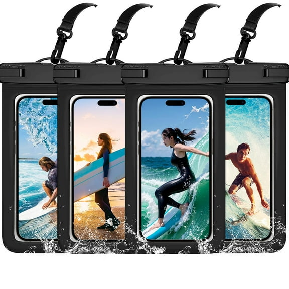 SR 3 Pack Waterproof Phone Pouch IPX8 Universal Waterproof Case Dry Bag Phone Protector for iPhone 15 14 13 12 11 Pro Max Plus XS XR X 8 Galaxy S23 S22 S21 S20 Pixel Up to 7.5"(Multicolor 3)