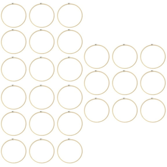 RENACLIPY Coophya 30-Piece Beige Embroidery Hoop Set for Sewing, Crafting, and Fabric Fixing Projects with Smooth Finish